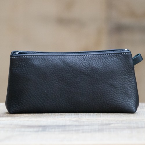 TROUSSE CUIR NOIR | L'écolière